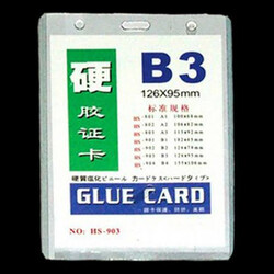 B3 PVC Transparent Card Case 124 x 80mm